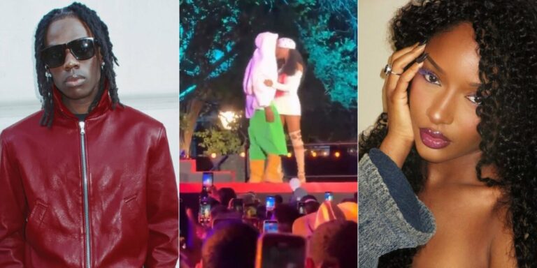 Rema and Ayra Starr Share On-Stage Kiss at Global Citizen Festival, Spark Romance Rumors