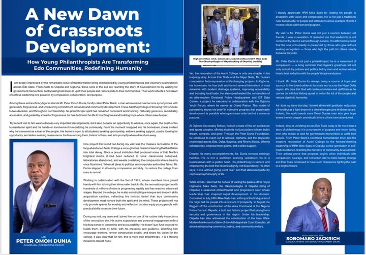 Young Philanthropists Drive Grassroots Transformation Across Edo State