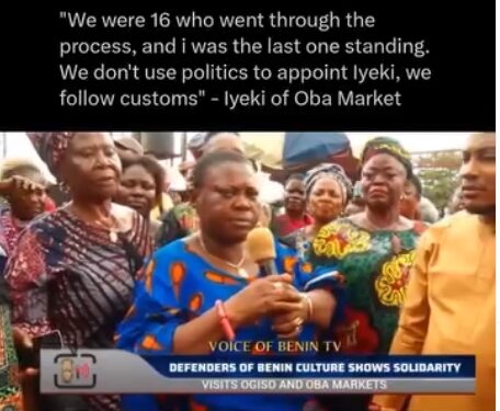 “Iyeki Is Not Political, It’s Cultural” — Iyeki of Oba Market Speaks on Selection Process