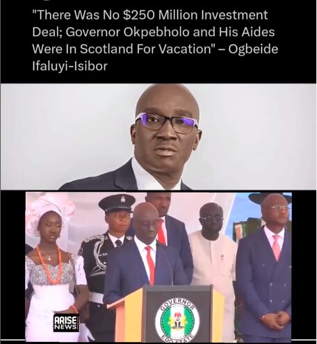“There Was No $250 Million Investment Deal; Okpebholo Was in Scotland on Vacation” — Ogbeide Ifaluyi-Isibor