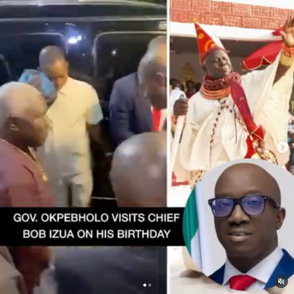 Governor Monday Okpebholo Visits Chief John Osamede Adun on His Birthday