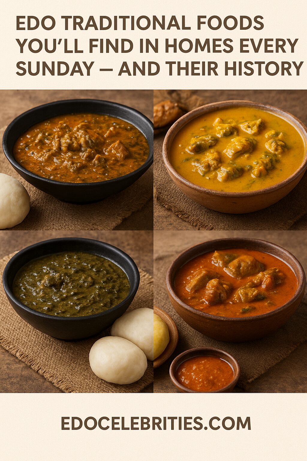 Edo Traditional Foods You’ll Find in Homes Every Sunday — And Their History