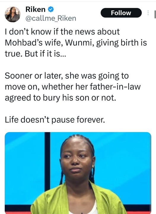 Rumors Of Mohbad’s Widow, Wunmi Aloba Giving Birth To Second Child