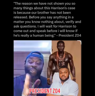 “I’ll Wait for Harrison to Speak” — President Z04 Breaks Silence on Ongoing Case