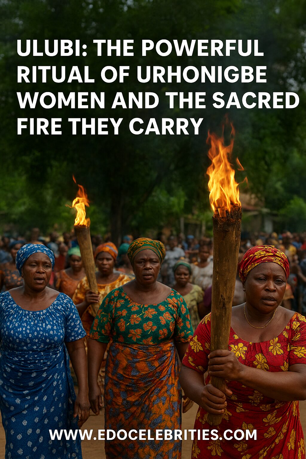 Ulubi: The Powerful Ritual of Urhonigbe Women and the Sacred Fire They Carry
