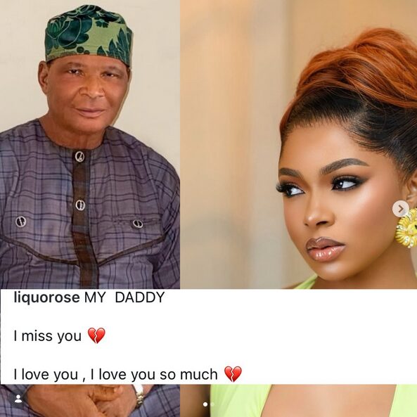 BBNaija Star Liquorose Mourns the Loss of Her Father