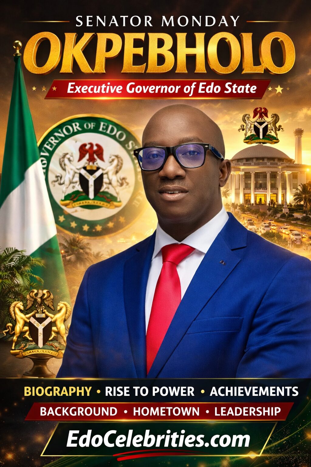 Monday Okpebholo Biography: Background, Hometown, Political Career and Achievements