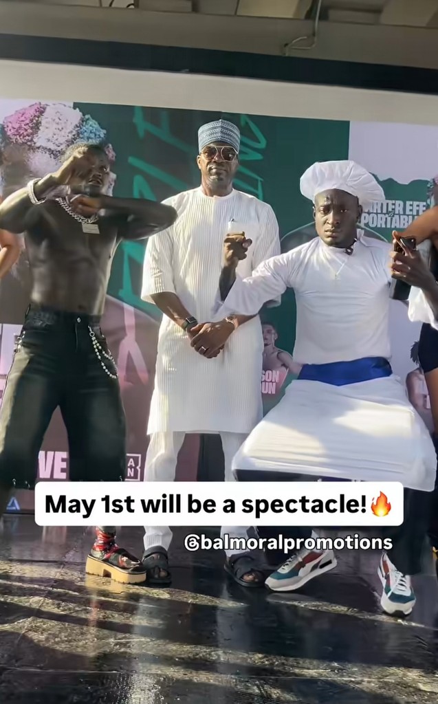 Scenes From Portable Vs Carter Efe ₦50M Fight: Face-off Today