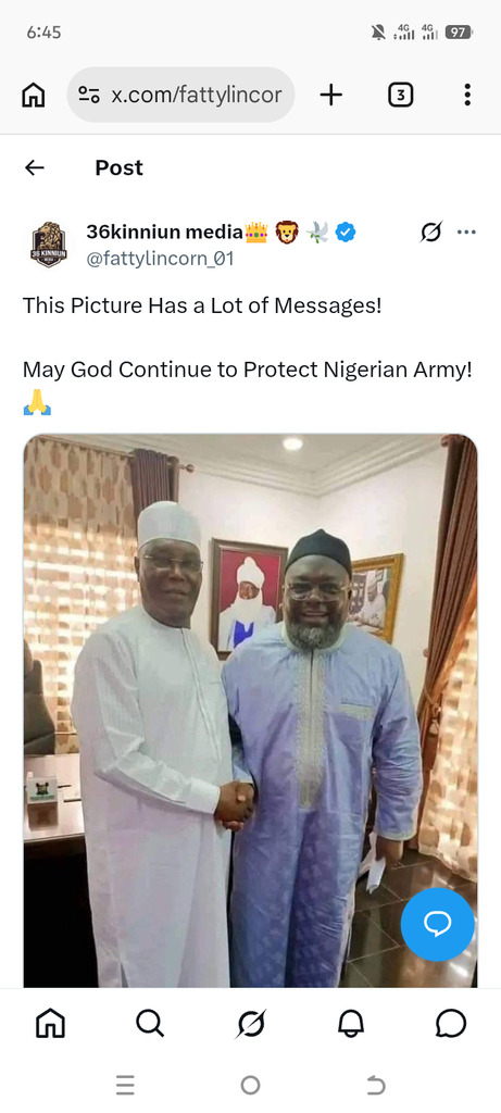Atiku Pictured With Tukur Mamu, Accused Of Financing Terrorism