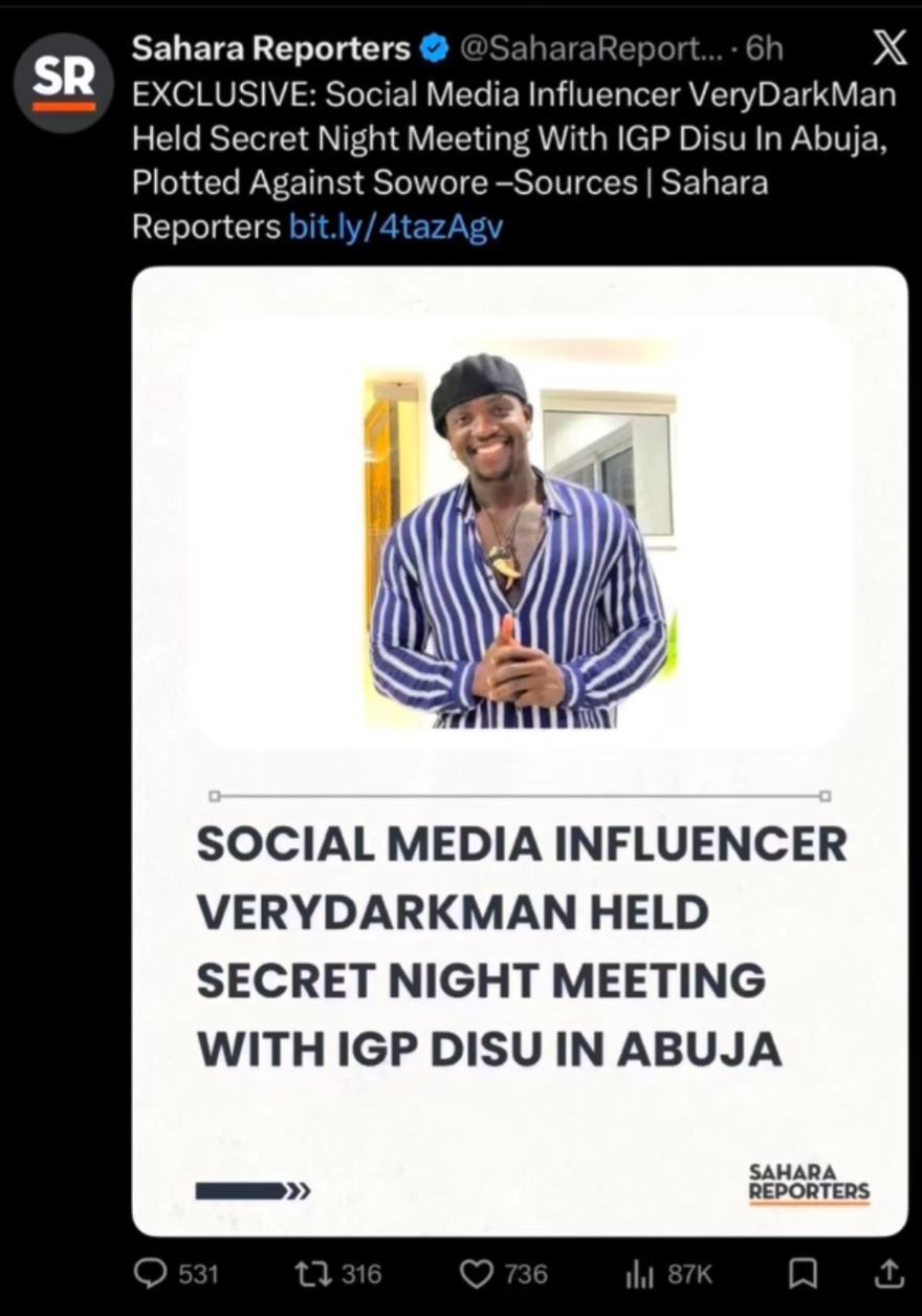 Sahara Reporters, You Have 1 Hour To Prove Your “Fake Story” — VDM